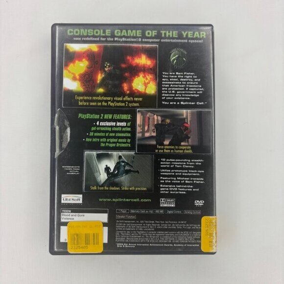 Lot of 2 Tom Clancy PS2 Playstation 2 Video Games - Picture 2 of 8